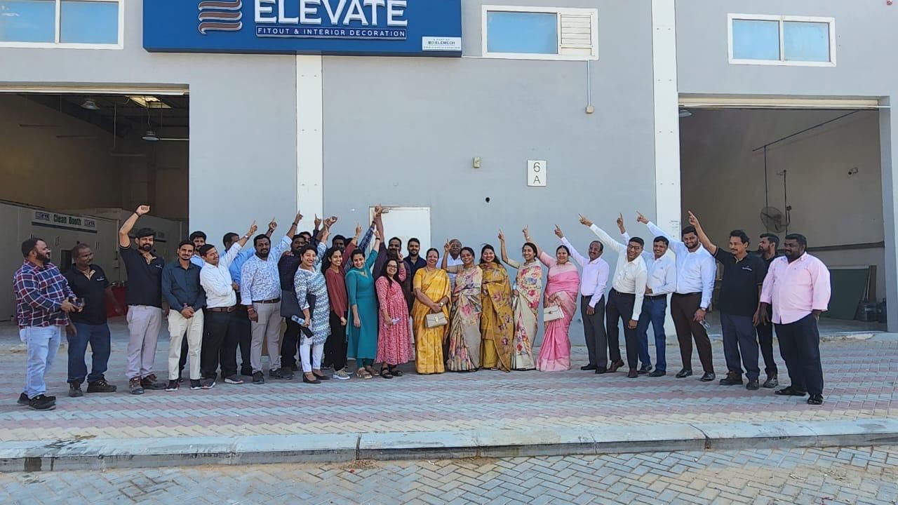 The Elevate team at our office opening